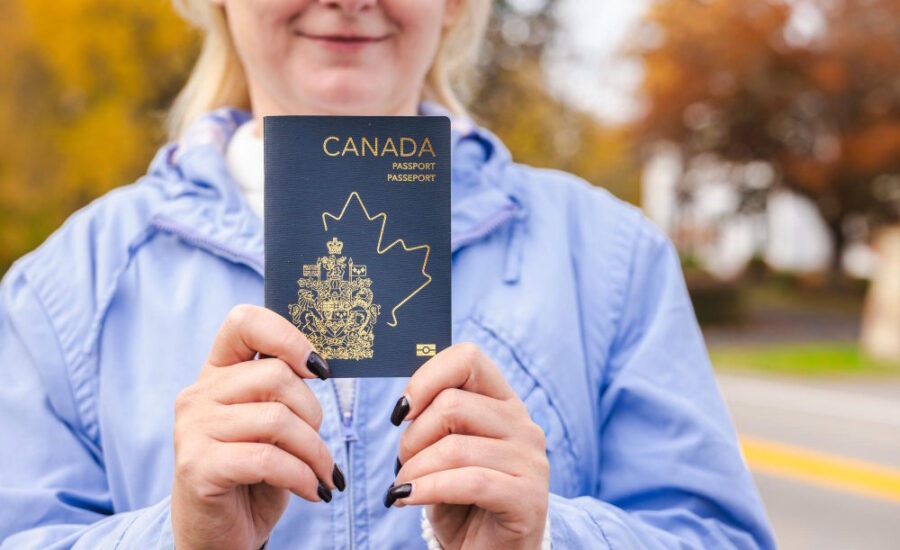 Planning immigration to Canada with passport and documents